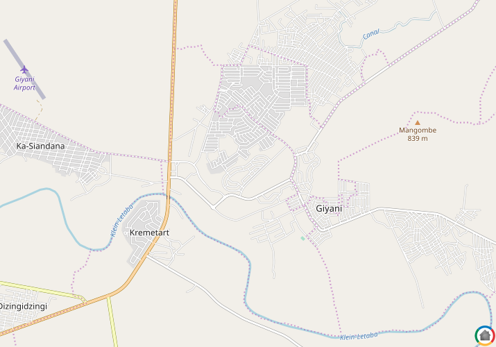 Map location of Giyani